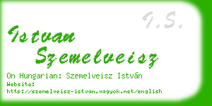 istvan szemelveisz business card
