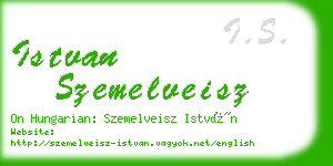 istvan szemelveisz business card